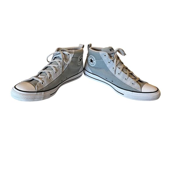 Converse Chuck Taylor All Star Gray Mid Top Street Unisex Sneakers Size 13 Mens - Picture 3 of 12